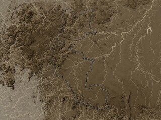 Faranah, Guinea. Sepia. No legend