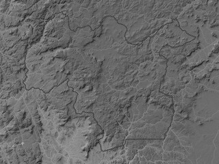 Mamou, Guinea. Grayscale. No legend