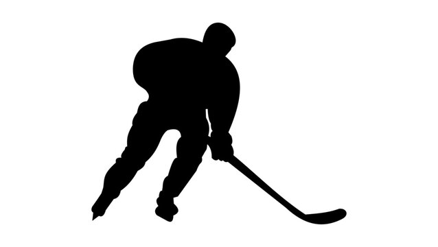hockey player silhouette