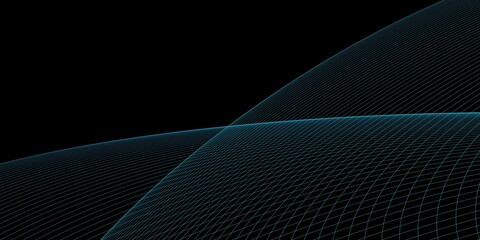 Black and blue background with lines
