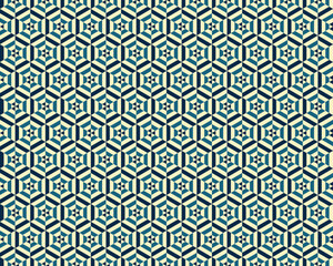 Geometric hexagons seamless pattern, honeycomb camouflage