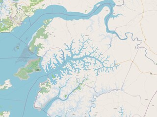 Quinara, Guinea-Bissau. OSM. No legend