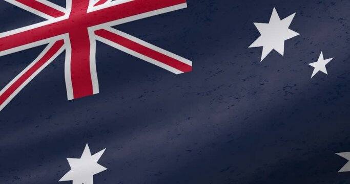 Australia flag, Close-up