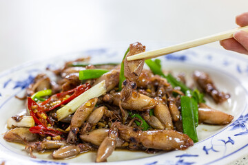Penghu seafood fried little squid