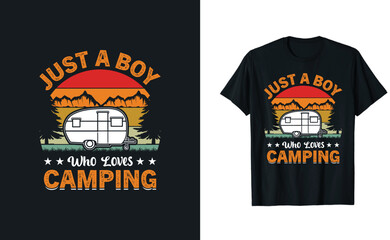 Camping T-shirt Design 