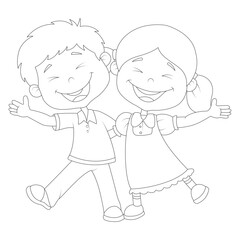 funny kids activities coloring page for children