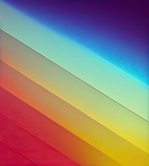 Obraz premium Colorful bright lines diagonal gradient stripes background. Multicolored neon palette spectrum vibrant striped colour illustration creative stylish trendy backdrop.