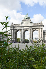 Belgique Bruxelles monument parc cinquantenaire arcades