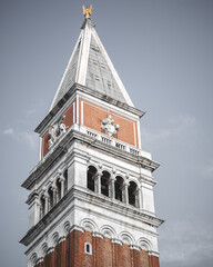 Saint Marco belfry in Venice with moody edit