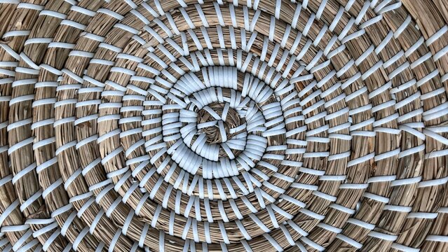 Wicker basket texture. wood braiding. textured material. Background. wicker texture