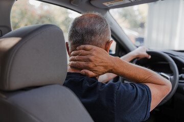 Middle-aged man with neck pain
