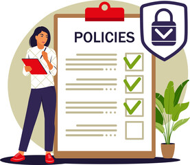 Privacy policy concept. Protecting your privacy.