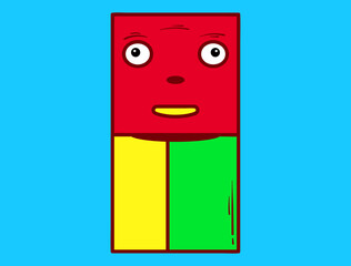 Kawaii or Doodle Collection, Home Appliances decorated with Facial Expression Emoticons