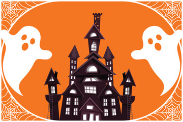 happy halloween ,horror castle