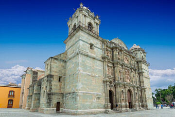 Fototapeta na wymiar Cathedral of Oaxaca, Mexico
