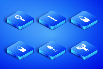 Set Nail file, polish, Broken nail, Cuticle pusher and icon. Vector