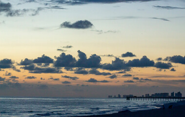 sunset over the sea