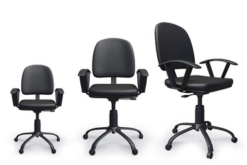 Office chairs in the promotion concept
