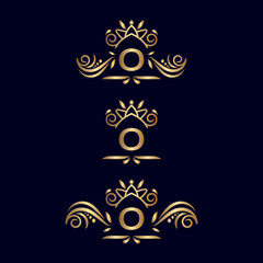 ROYAL LUXURY ORNATE LOGO LETTER O