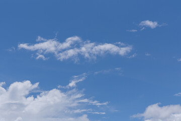 blue sky with clouds, Bright day, beautiful sky with white clouds.