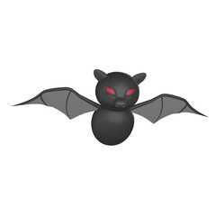 bat hallowen 3d icon illustration