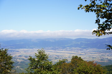 Fototapeta na wymiar 神仙沼の展望台から見た風景