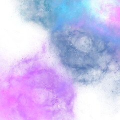 Abstract colorful nebula transparent background