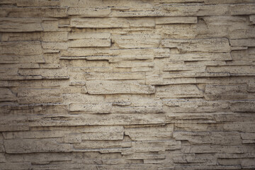 Texture of white stone wall as background, closeup
