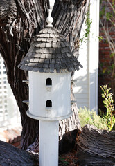 white birdhouse 
