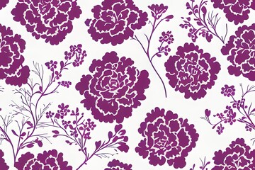 Floral vintage seamless pattern for retro wallpapers. Enchanted Vintage Flowers. Arts and Crafts movement inspired. Design for wrapping paper, wallpaper fabrics and fashion clothes. - obrazy, fototapety, plakaty