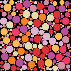 seamless pattern with colorful circles