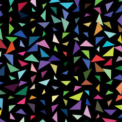 abstract geometric triangles multicolored background