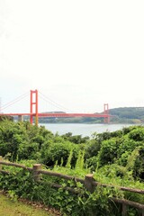 平戸市の平戸大橋と平戸瀬戸