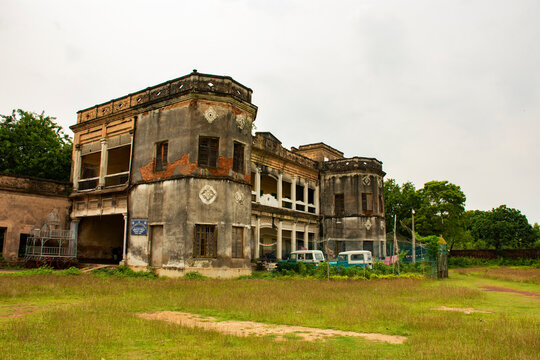 An old ruin historic beautiful Chilkigarh Jamindar's house at Jhargram, West Bengal.