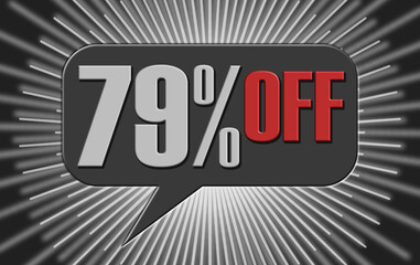 79 percent promotion banner tag