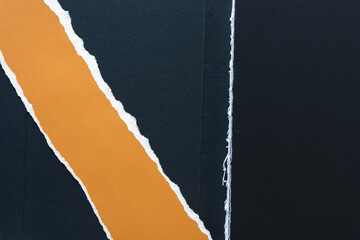 torn paper background (orange diagonal, 3d effect)