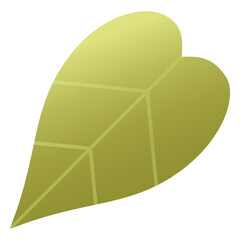 Obraz premium Betel Leaf Green Floral Flat Design Icon Vector Art