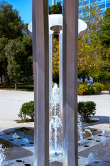metal fountain