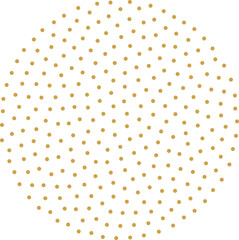 Sparkle points gold circle fireworks burst pattern. Art deco round shaped firework pattern with points and dots with rays and trails.