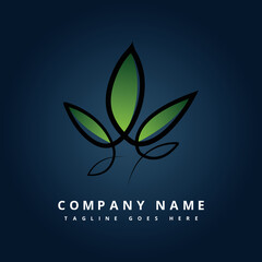 Abstract green leaf logo icon vector design. Landscape design, garden, Plant, nature and ecology vector logo. Ecology Happy life Logotype concept icon. Vector illustration.