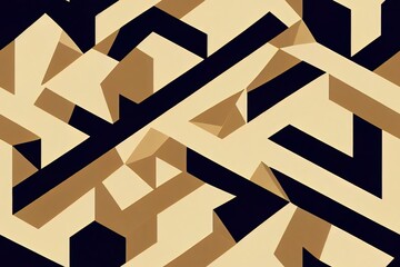 seamless pattern. Modern stylish texture. Repeating geometric tiles with halves of hexagons. Contemporary graphic design. Trendy hipster monochrome print.