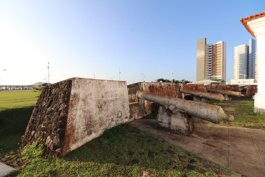 Canhão no Forte de Fortaleza de Santo Antonio da Barra - São Luiz do Maranhão 