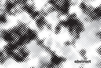 halftone gradient black and white science theme technology background can be use for advertisement brochure template banner website cover product presentation package design vector eps.