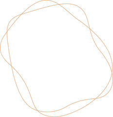 Hand drawn round frame