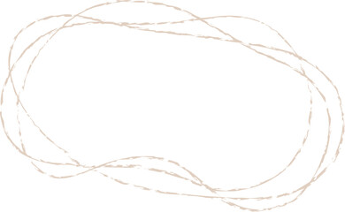 Hand drawn organic chalk frame