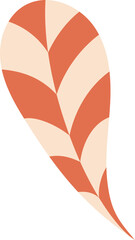 hand drawn abstract organic plant