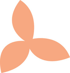 abstract silhouette leaves shape