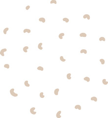 Abstract dotted organic shape vector illustration. Minimalistic liquid form, organic dashed stain or geometric dotty spot for modern abstract design or trendy fashion pattern