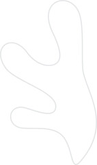 abstract silhouette leaves shape