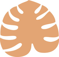abstract silhouette leaves shape